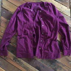 [Healing Hands] Purple Label Yoga Scrub Jacket - Women’s Size Small